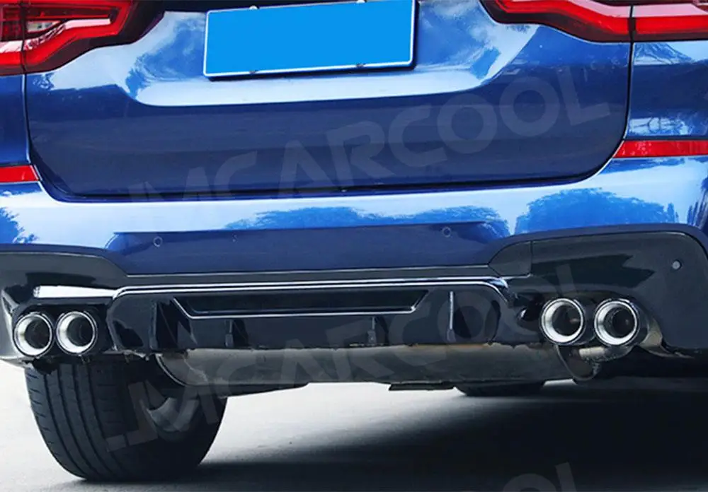 

JMCARCOOL ABS Gloss Black/Carbon Look Material Car Accessorise Car Rear Bumper Lip Diffuser For BMW X3 G01 M Sport 2018-2020