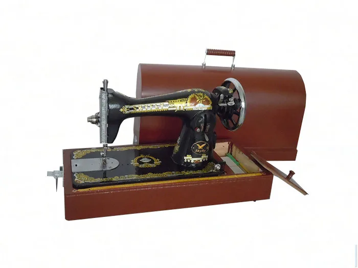 2022  household style JA2-2 domestic sewing machine with handle and wooden case