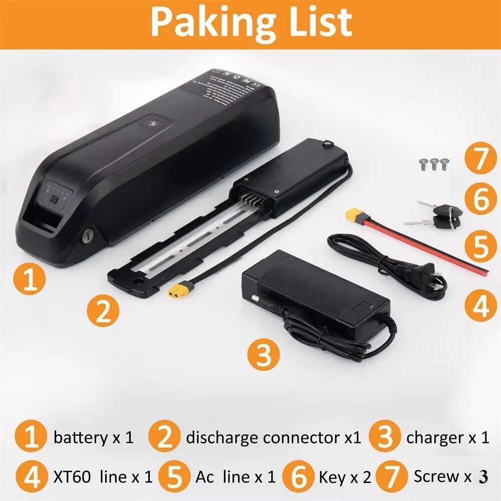 بطارية Hailong EBike الجديدة 36 فولت 48 فولت 10 أمبير في الساعة 15 أمبير 20 أمبير في الساعة دراجة جبلية 18650 حزمة Bateria الكهربائية لـ Bafang 1500 وات 1000 وات 750 وات 500 وات