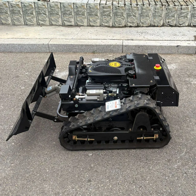 China Supply Rubber Crawler Robot Self Propelled Garden Remote Control Lawn Mower for Sale