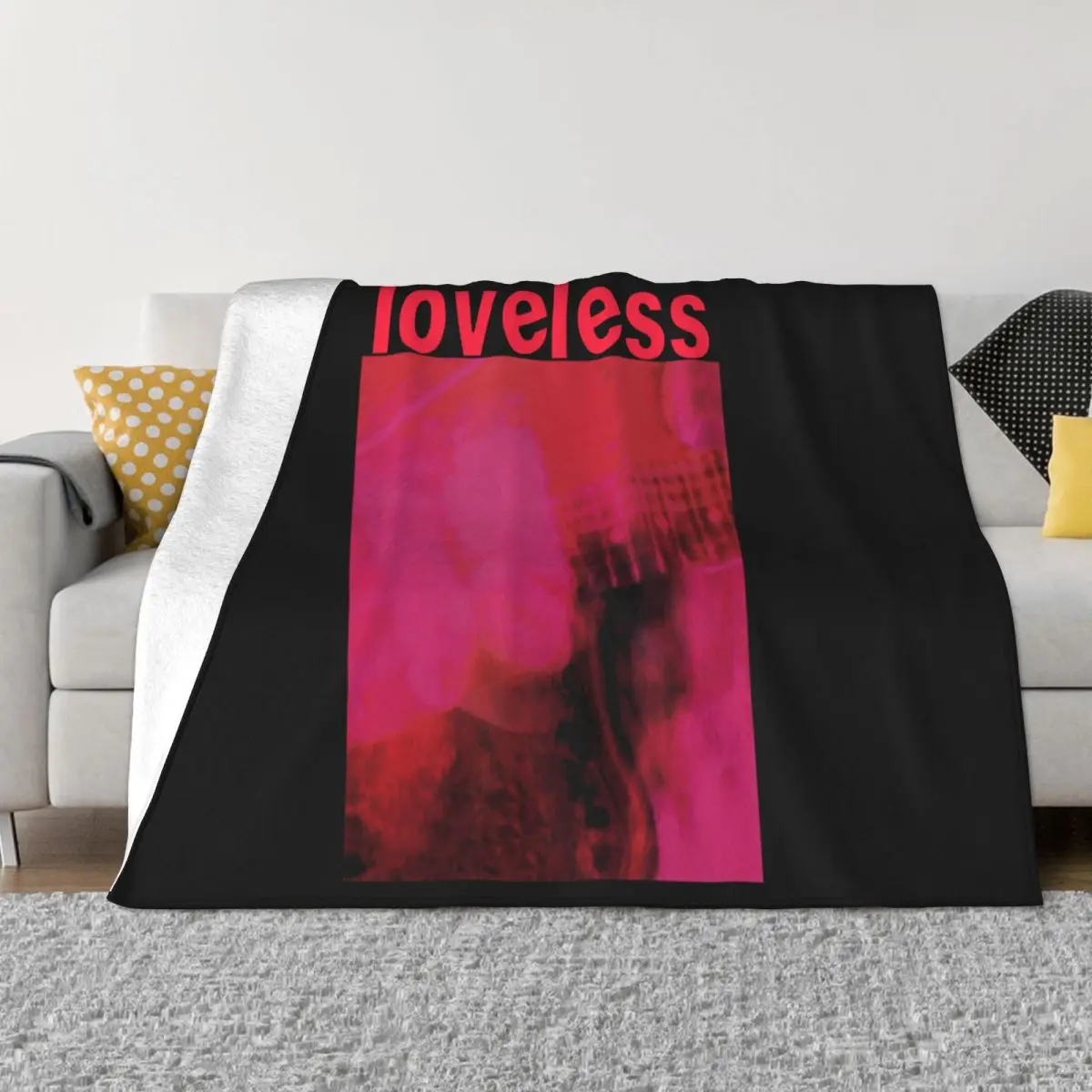 Vintage My Bloody Valentine Loveless 1990S Shoegaze Slowdive Spacemen Spring Throw Blanket