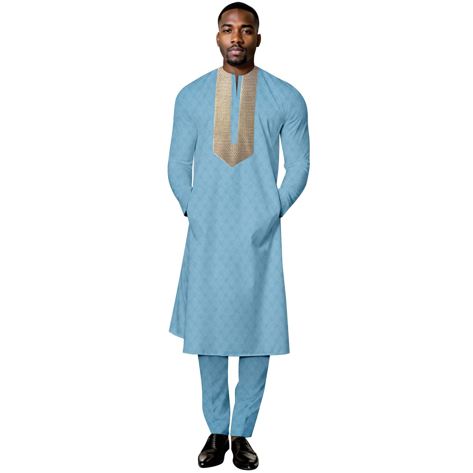 Discover the Perfect Muslim Wedding Men's Dress: A Comprehensive Review of  the New Fashion 2 Pcs Set Men Thobe Muslim African Suits