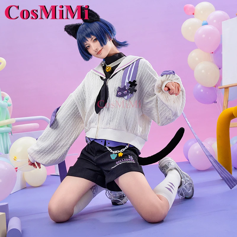 CosMiMi Game Genshin Impact Wanderer/Scaramouche Cosplay Costume Catch You Sweet Nifty Lovely Daily Outfit Trendy Clothing S-XL