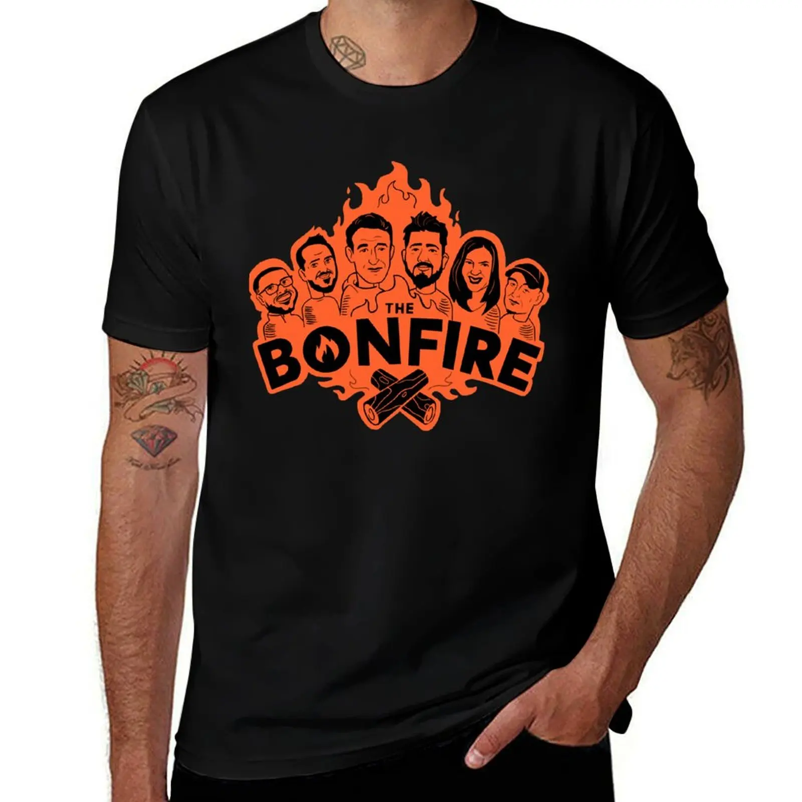 The Bonfire Official Podcast logo Essential T-Shirt Big Size Simple T-Shirt