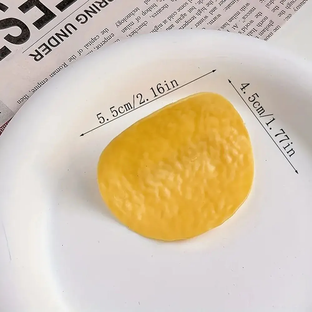 4 قطعة مضحك مقلد رقاقة البطاطس دبوس الشعر مقاطع الشعر لطيف الإبداعية ومضحك إكسسوارات الشعر للطلاب بطة بيل كليب الجانب #6