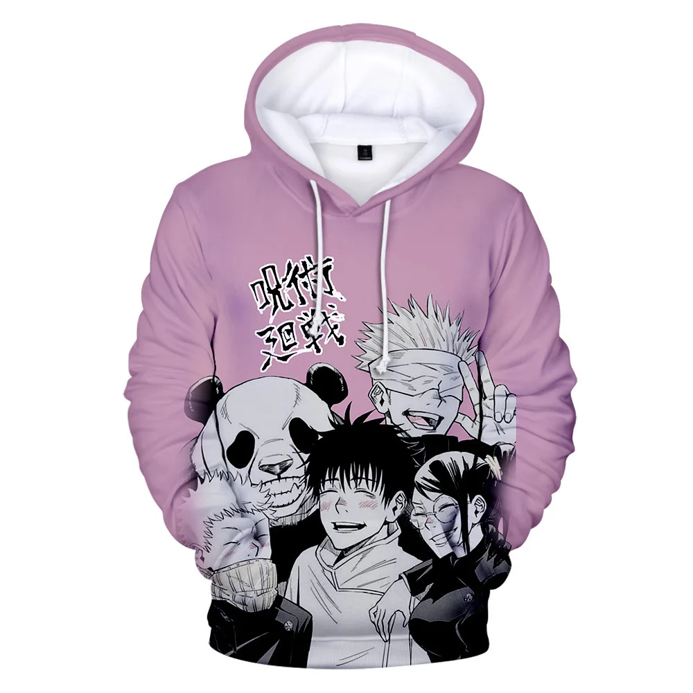 Jujutsu Kaisen 3D Hoodie Sweatshirts Anime Jujutsu Gojo Itadori Kaisen Satoru Yuji Fushiguro Megumi Cosplay Men Coat Outfit