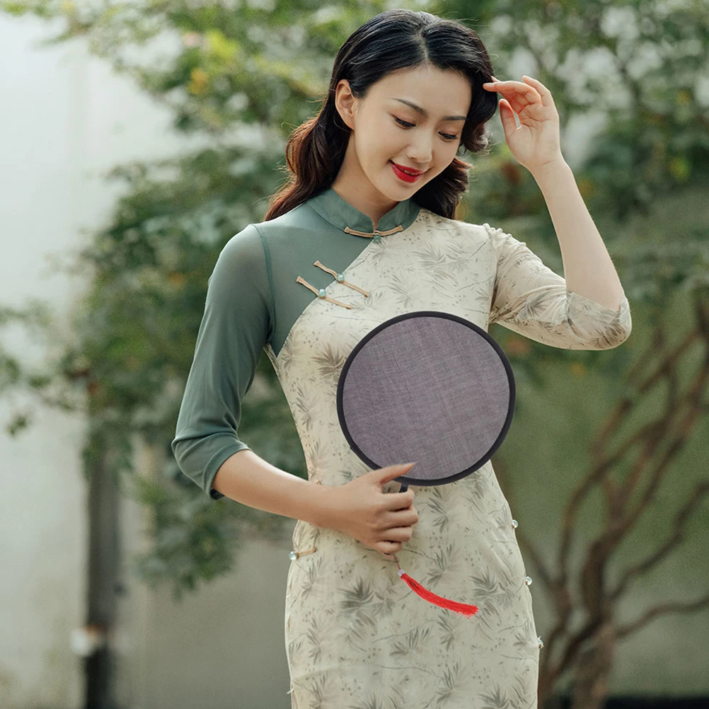 

4Pcs Foldable Hand Fans Lightweight Portable for Weddings Festivals Instant Cooling Multi-Purpose Use Round Hand Fan