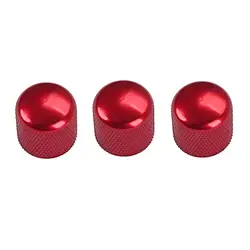 3 Pieces Potentiometer Electric Guitar Volume Control Knobs Parts Red