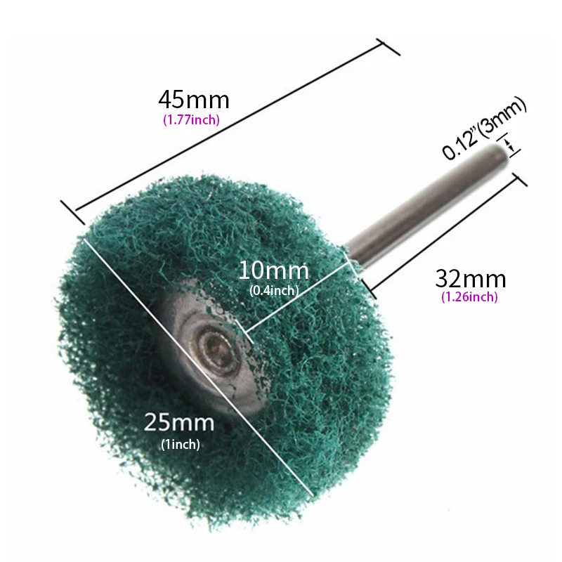 5-50 Pieces Mini Drill Bits Nylon Abrasive Brush Wire Polishing Wheel Rotating Hand Tools Accessories Set Rust Remover