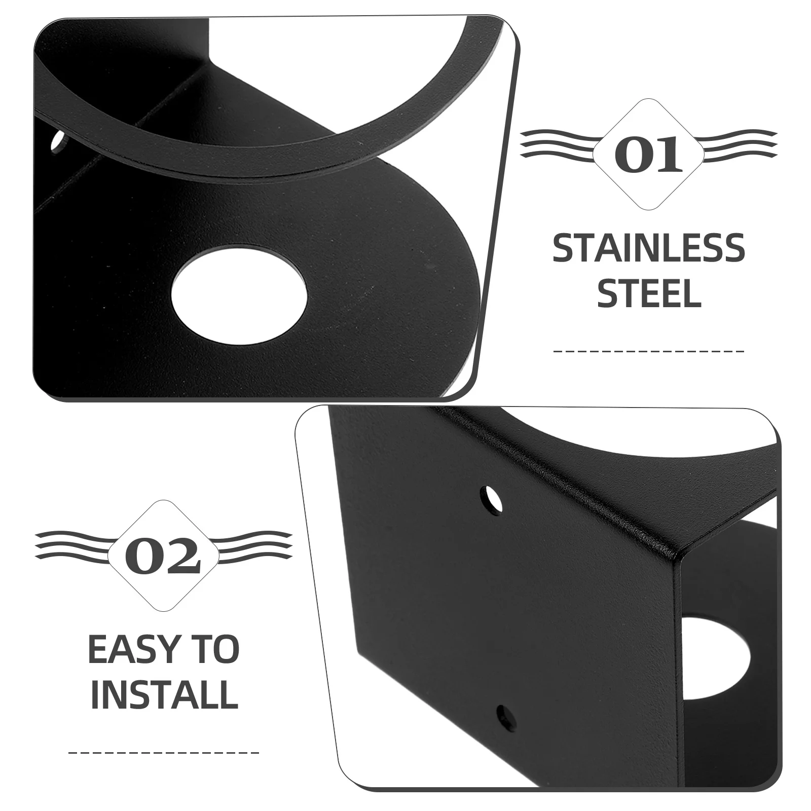 

Spray Bottle Holder Wall Mount Single Hole Heavy Duty Rack Storage Organizer Garage Workspace Paint Bottle Bracket Stainless