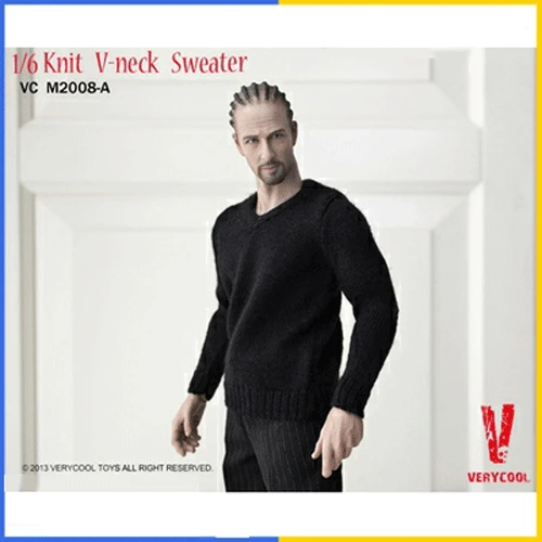

VCM2008 1:6 scale model male black knitted sweater model