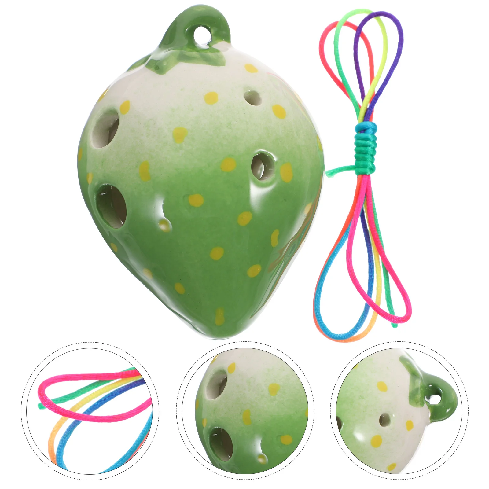 

Beginners Ocarina Musical Instruments Small Strawberry Shape Playable Fruits