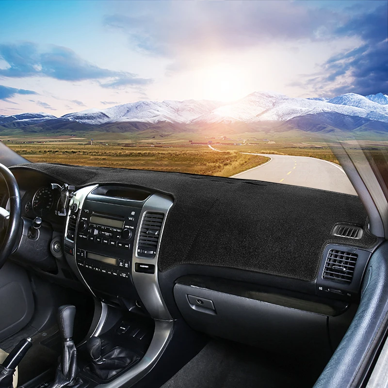 غطاء لوحة سيارة لتويوتا لاند كروزر برادو 120 FJ120 2003 2004 2005 2006 2007 2008 2009 داش الشمس الظل الوسادة الملحقات