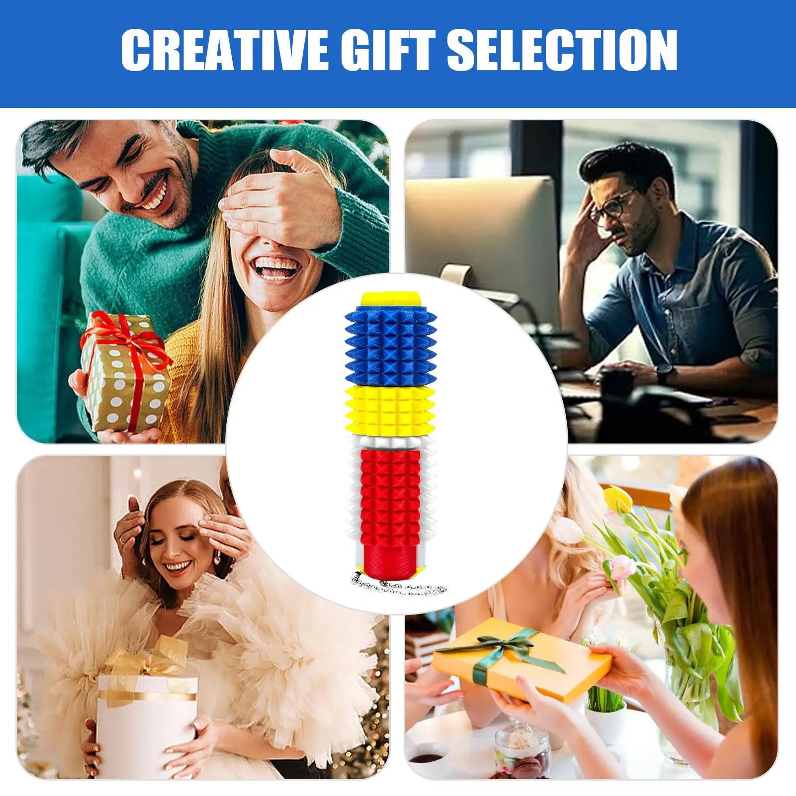 

Сенсорная игрушка-антистресс Stim: портативный брелок-игрушка с шипами для снятия стресса для взрослых, для путешествий, работы, учебы, дома, друзей