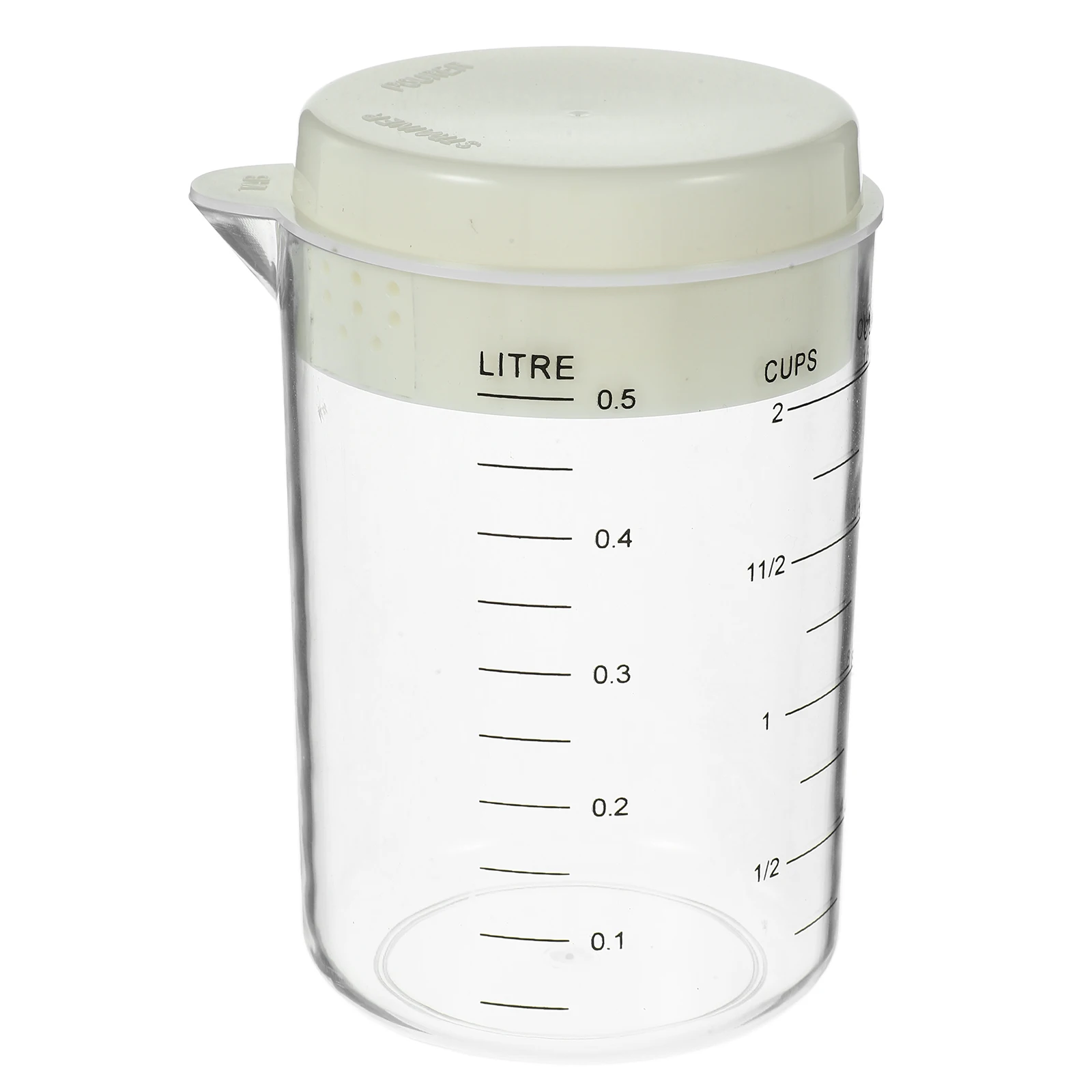 

Clear With Lid Baking Kitchen Measuring With Scale Transparent Liquid Measuring For Coffee Milk Oil Thickened Mixing Cup
