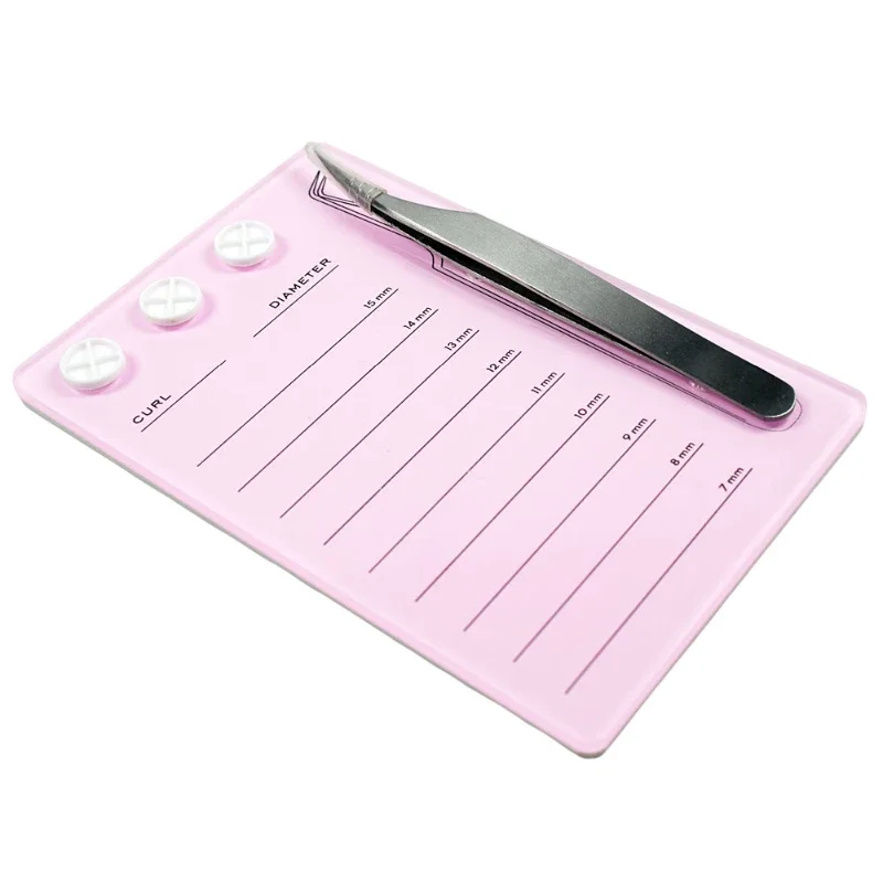Eyelash Extension Scale Holder Magnetic Acrylic Mascara Rubber Tray Cup Clean False Eyelash Pad Tool
