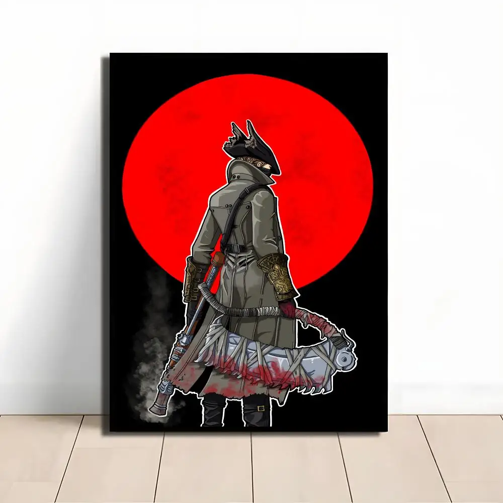 B-BloodborneS Game Painting Calligraphy Paper Print Home Living Room Bedroom Entrance Bar Cafe Art Decorative Paintings