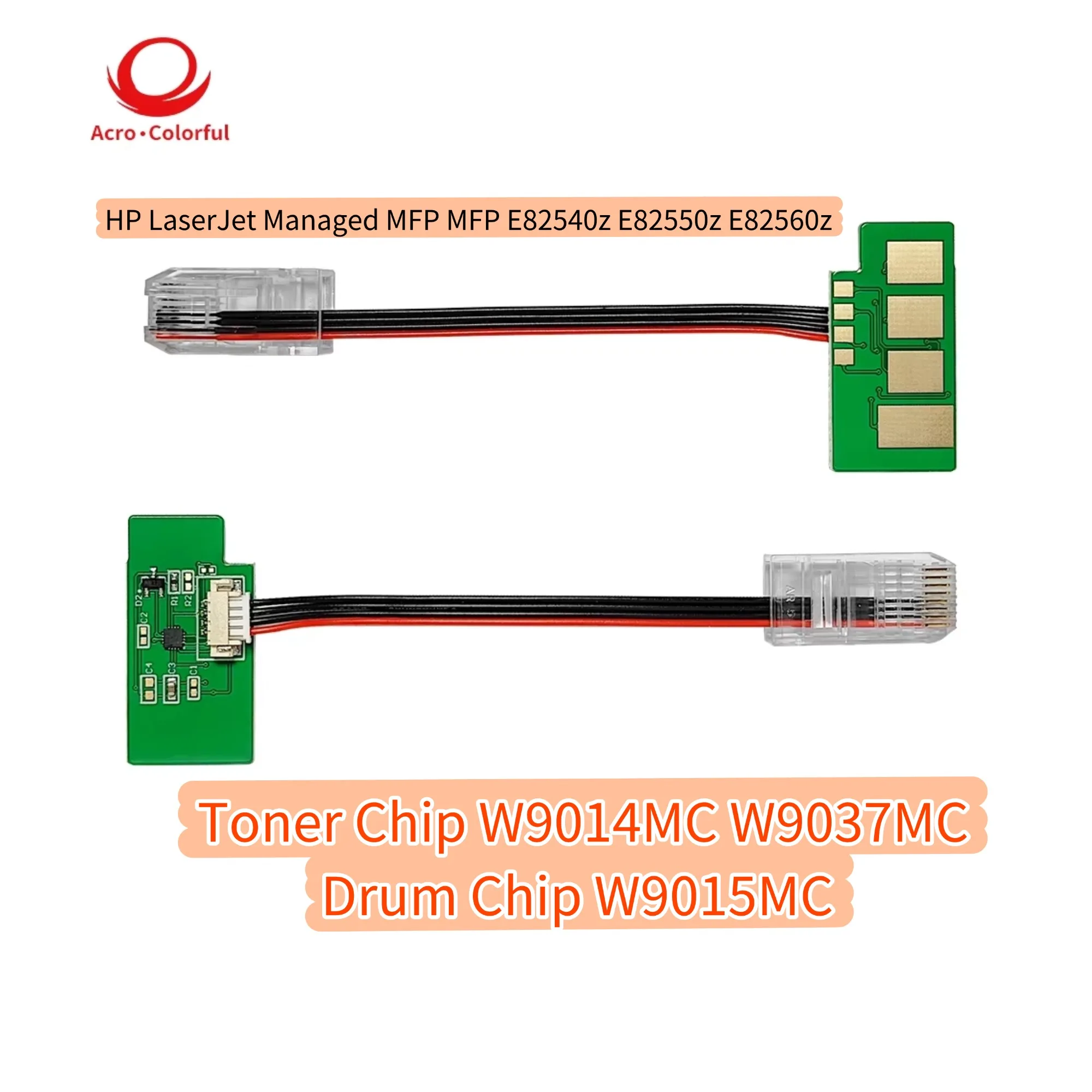 E82540z Compatible W9037MC W9014MC Toner Chip for HP LaserManaged MFP E82550z E82560z Printer W9015MC Drum Copier Cartridge Chip
