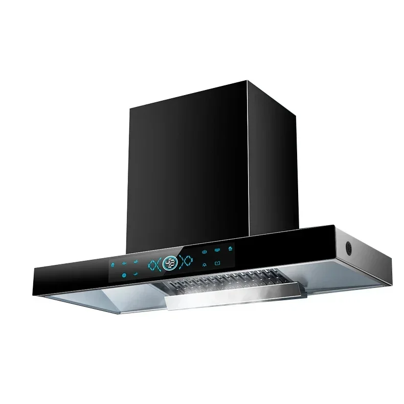 For Hot Selling   custom wall-mounted 48inch, 180w, 750-900mm kitchen lampblack Smart electric range hoods easy to clean