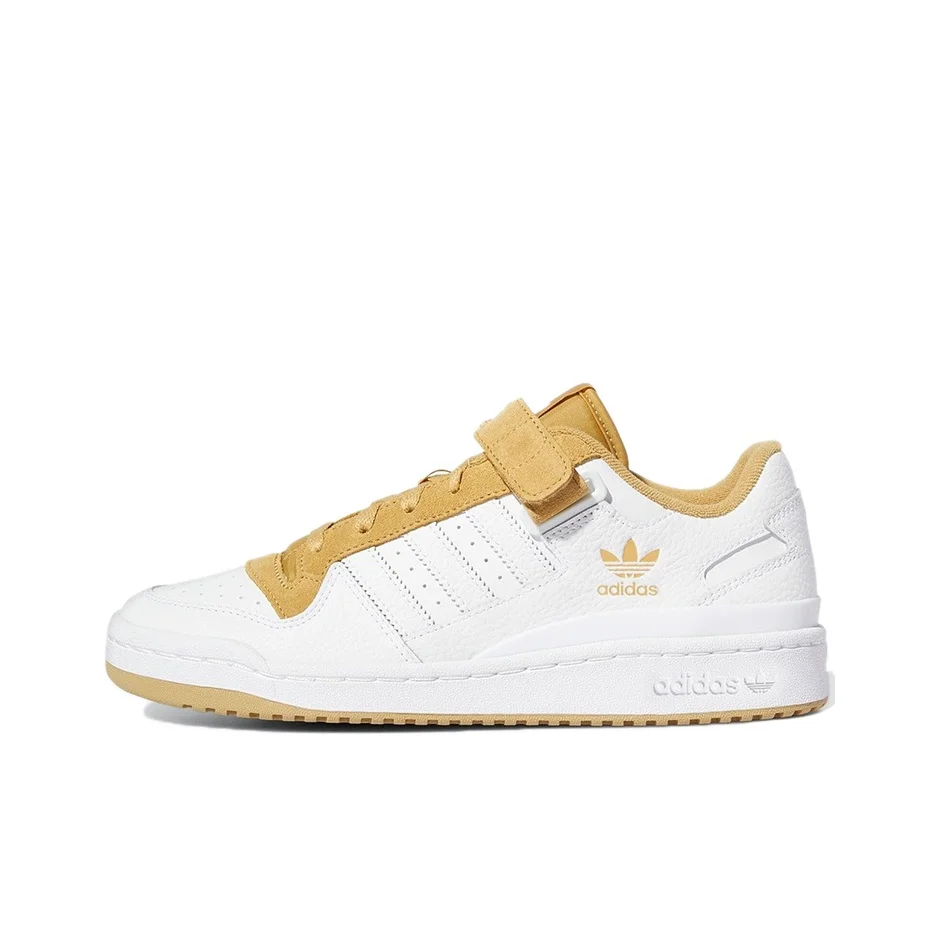 Adidas Originals FORUM Skateboard Shoes Unisex Low Top White/Brown GX9399