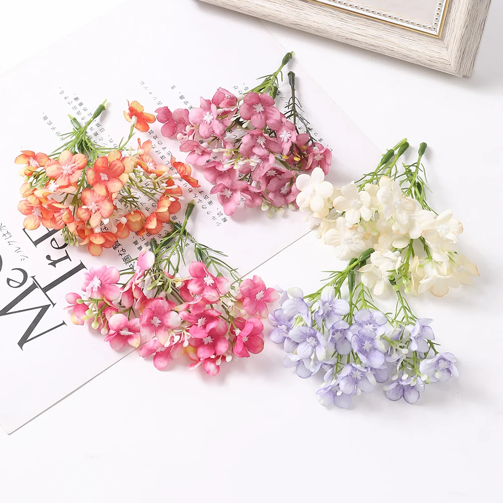 10/20Pcs Silk Daisy Artificial Flowers for Home Decor Wedding Decoration Fake Flower Bride DIY Wreath Scrapbook Gift Accessories