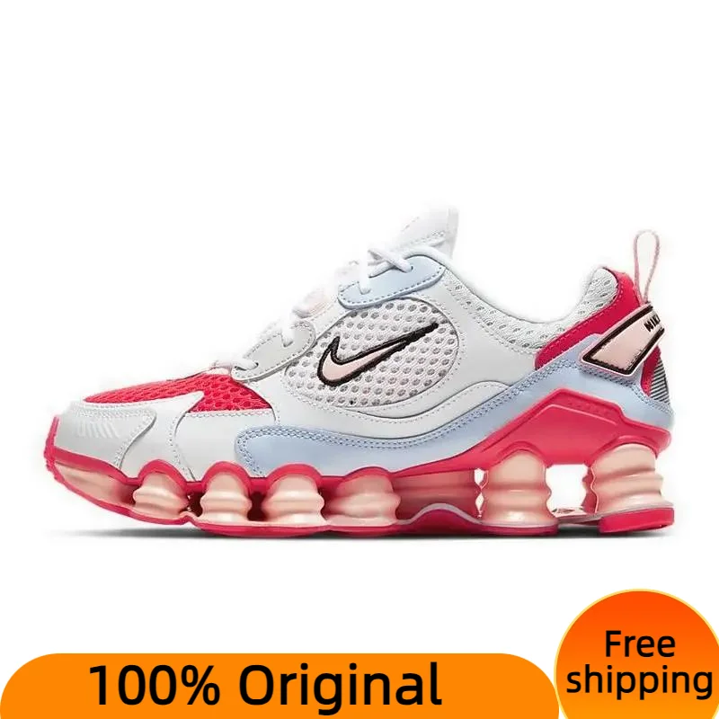  Nike Shox TL Nova White Laser Crimson Women's Sneakers shoes CV3602-101 With Original Box