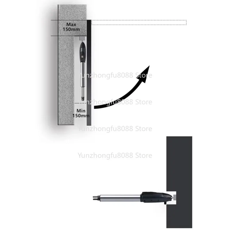 Heavy Duty Automatic Swing Door Opener 500kg Load 4m Single Leaf Dual Arms for Ships RS-G01-330K