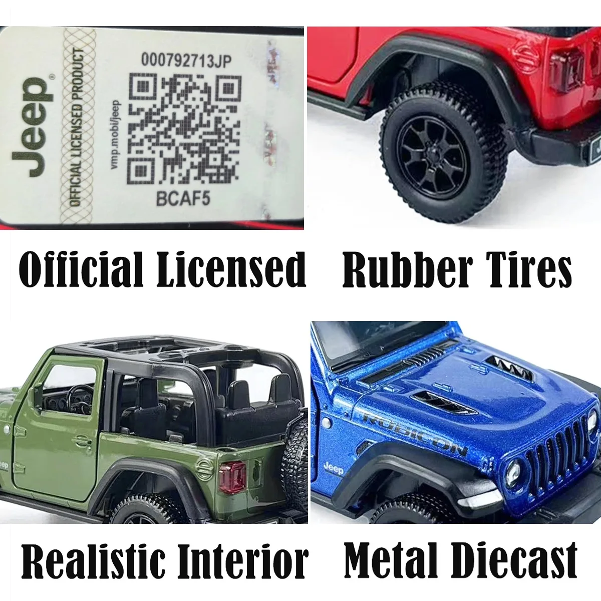 1:36 Pullback Car Model Replica Jeep Wrangler Rubicon Scale Metal Diecast Miniature Art Vehicle Collection regalo di natale Boy Toy