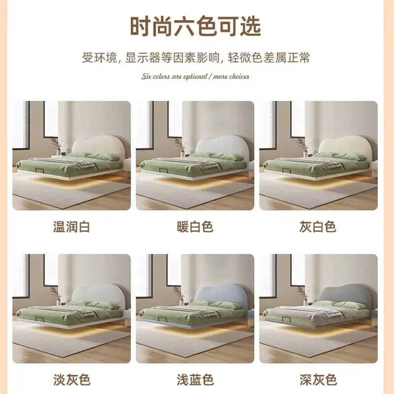 سرير معلق سحابي، غرفة نوم رئيسية بسيطة وحديثة #2