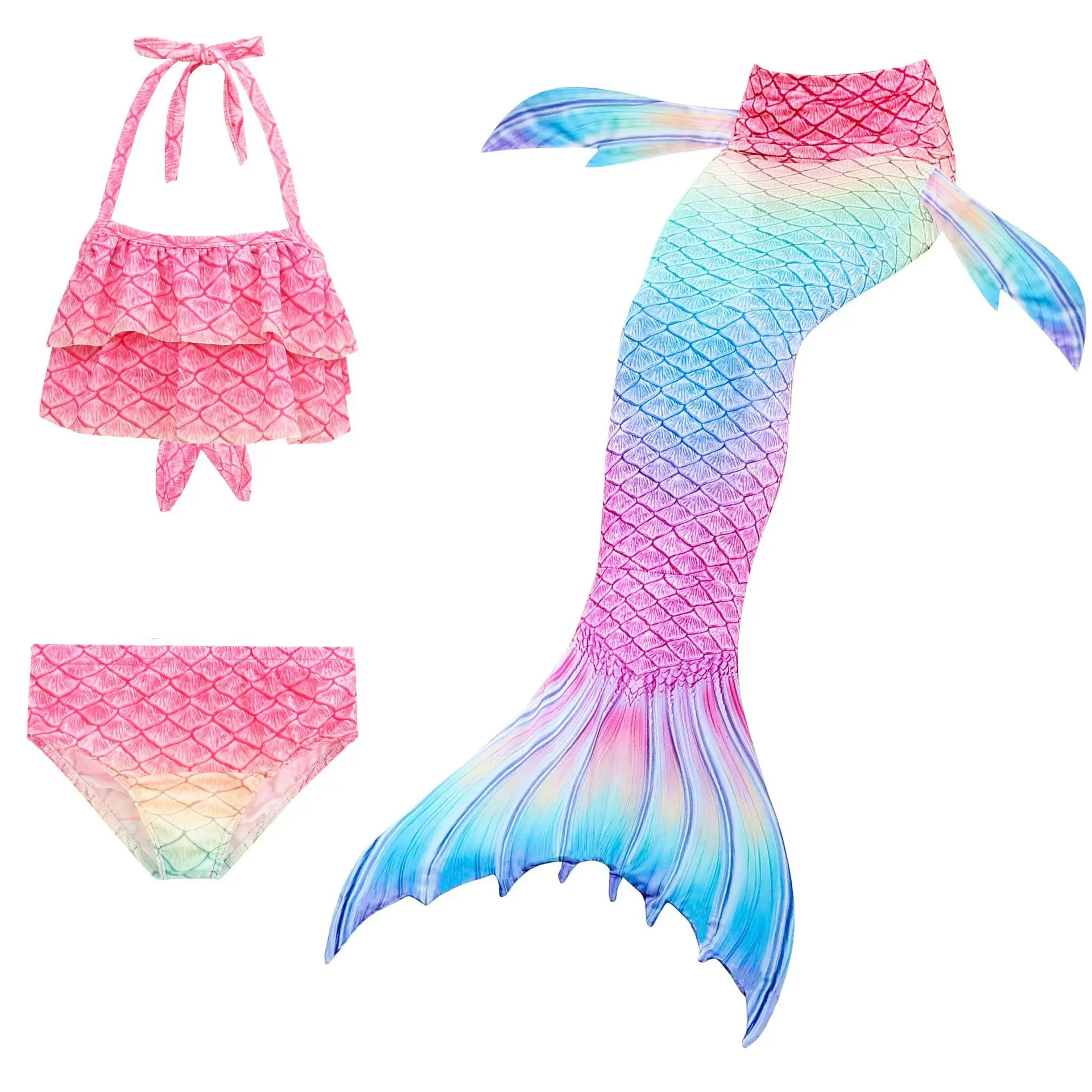 Mermaid Princess Cosplay Dreamy dress Costume Halloween for kid Mermaid tail girl mermaid swimsuit