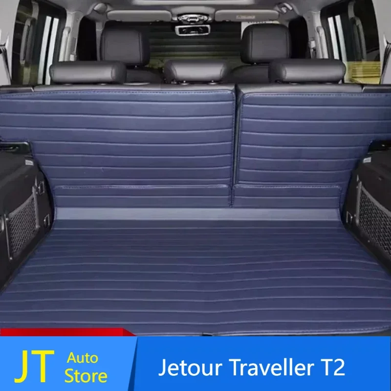 

Car Fully Surrounded Trunk Mat Suitable for Jetour Traveller T2 2023 2024 Jetour T2 Modification Leather Trunk Mat