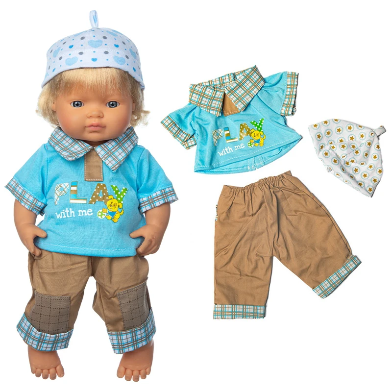 for 40cm Nenuco Summer Shirt 16" Reborn Baby Doll Clothes Toys Wears