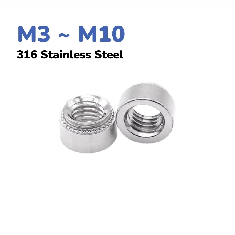 316 Stainless Steel CLS Self Clinching Nuts Press Insert Rivet Nut M3 M4 M5 M6 M8 M10