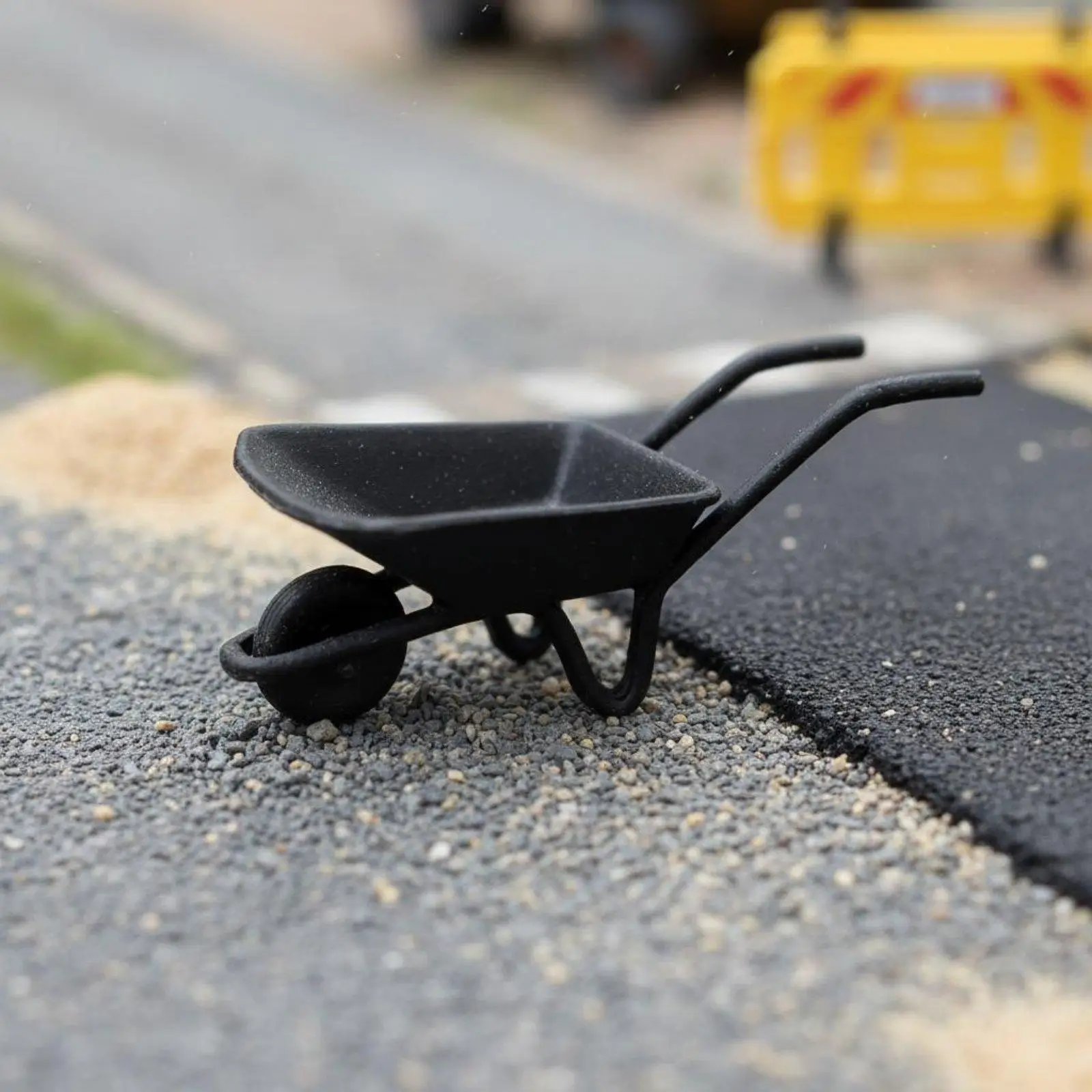 Road worker model, detailed miniature miner figure, construction worker