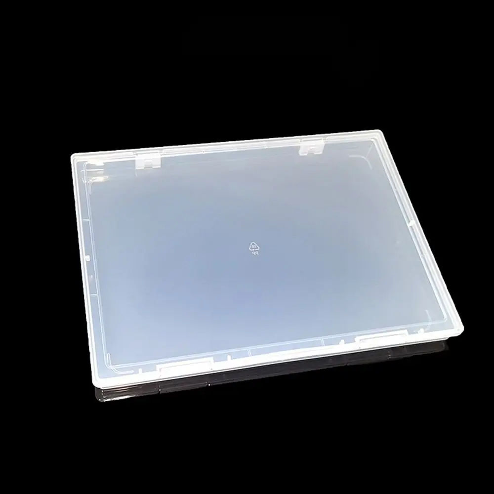 A4 Test Paper Storage Box Transparent Waterproof Office Document Organizer PP Dust-Proof Lid Desktop Sorting Box Students