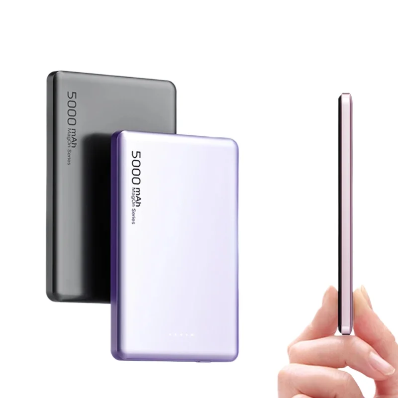 20W External Auxiliary Battery 5000mAh For iPhone Thin Light Mini Magnetic Power Bank For MagSafe Wireless Fast Charging PD