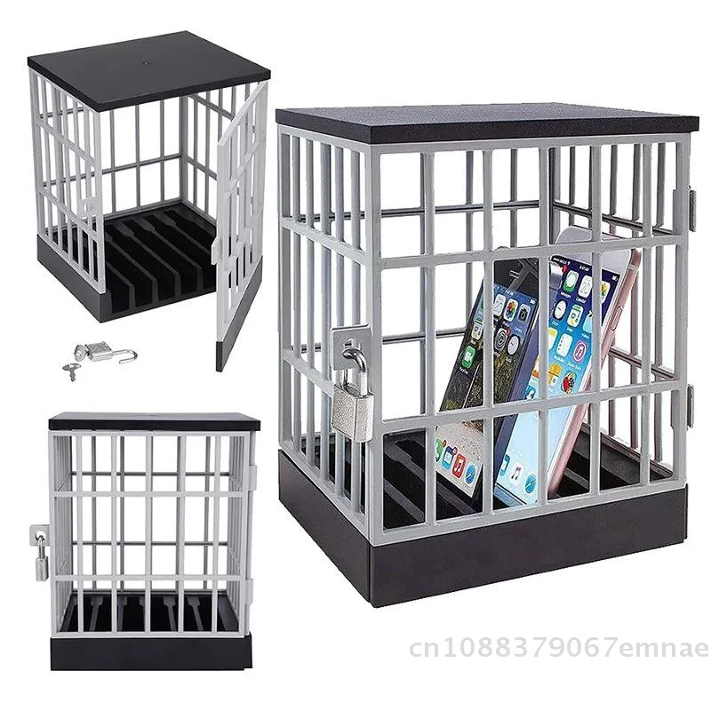 

[Z]1Pc Mobile Phone Jail With Timer Cell Phones Prison Lock Up Safe Smartphone Stand Holder Classroom Home Office Storage Gadget