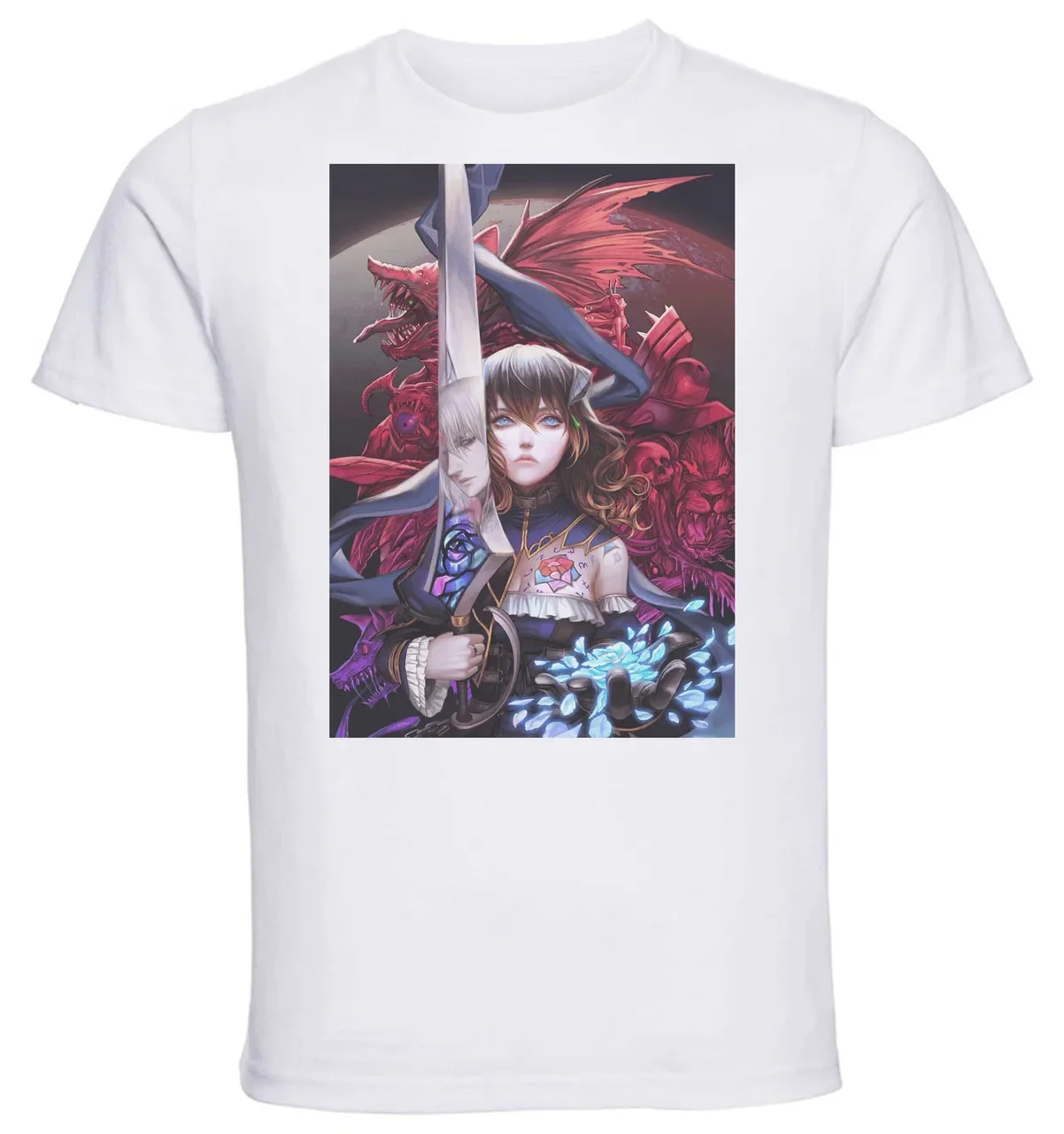 T-shirt Unisex - White - Bloodstained - Ritual Of The Night