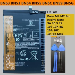 New BN63 BN53 BN54 BN55 BN5C BN59 BN5G Battery for Xiaomi Poco M4 M2 M3 Redmi Note 9A 9C 9 10X 4G 10S 10A 10C 10 Pro Max