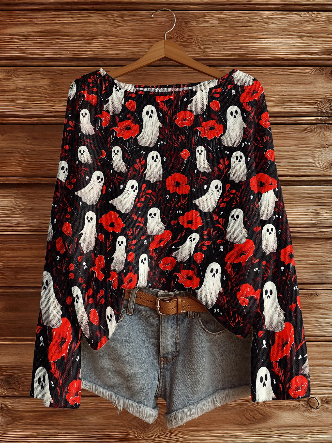 Autumn Winter Knitted sweaters Halloween Vintage Fashion Sweater Streetwear jumpers for girls y2k Tops Halloween Clothes Women