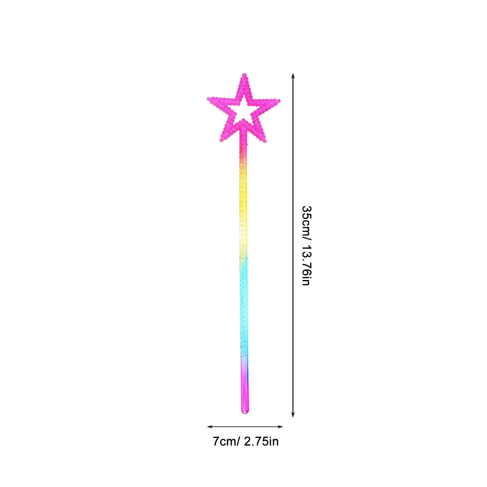 3Pcs Star Wands Fairy Wands Colorful Party Props Kids Role Play Costume Accessories Girls Celebration Supplies