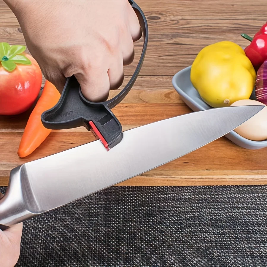 Gardening Knife Sharpener and Kitchen Knife Set - 1 Piece - Durable PP Material, Compact and Lightweight, Outdoor Sharpener