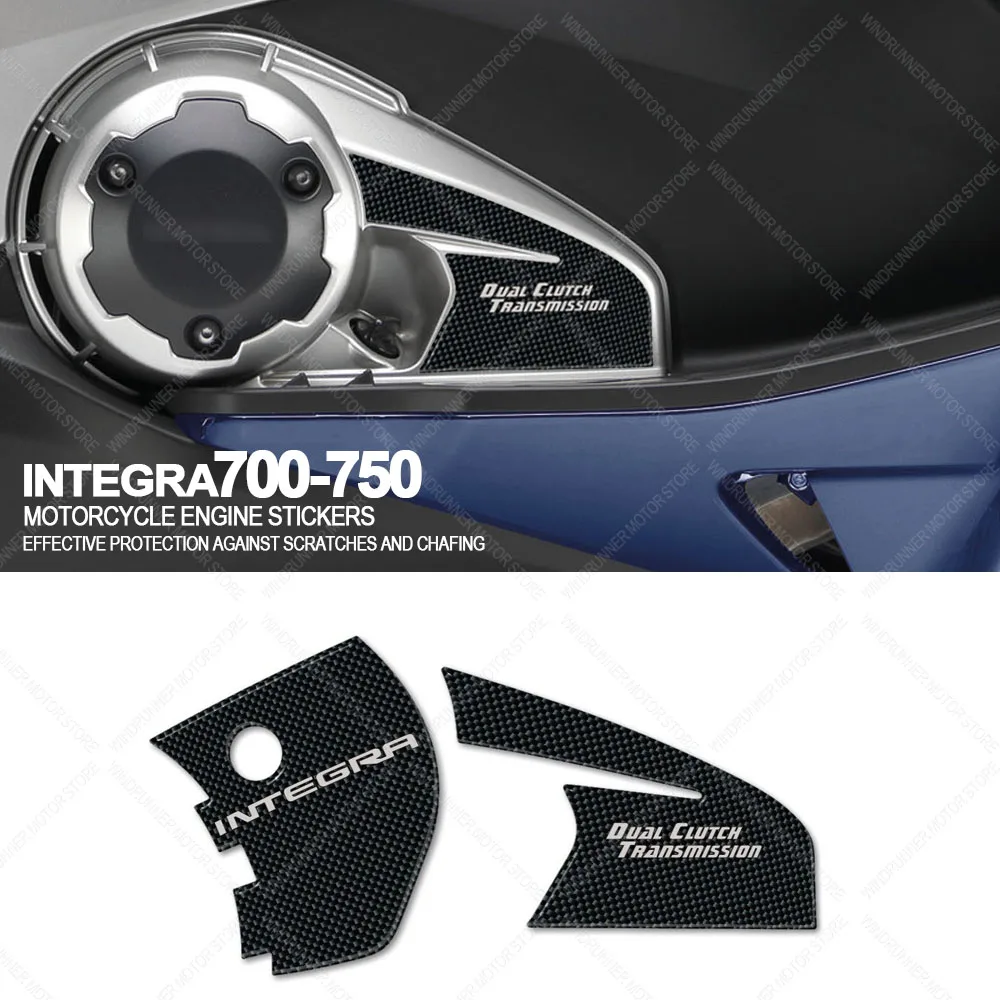 

For HONDA INTEGRA 700-750 INTEGRA 700750 Motorcycle Waterproof Sticker Engine Protective Stickers 3D Resin Protective Sticker