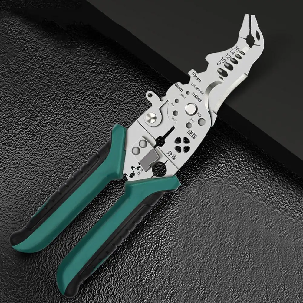 Crimper Cable Cutter Adjustable Automatic Wire Stripper Multifunctional Stripping Crimping Pliers Terminal Hand Tool