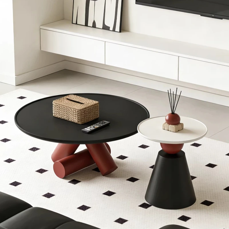 

Nordic Minimalist Coffee Tables Round Design Small Flexible Coffee Tables Side Glam Mesas De Centro Para Sala Furnitures