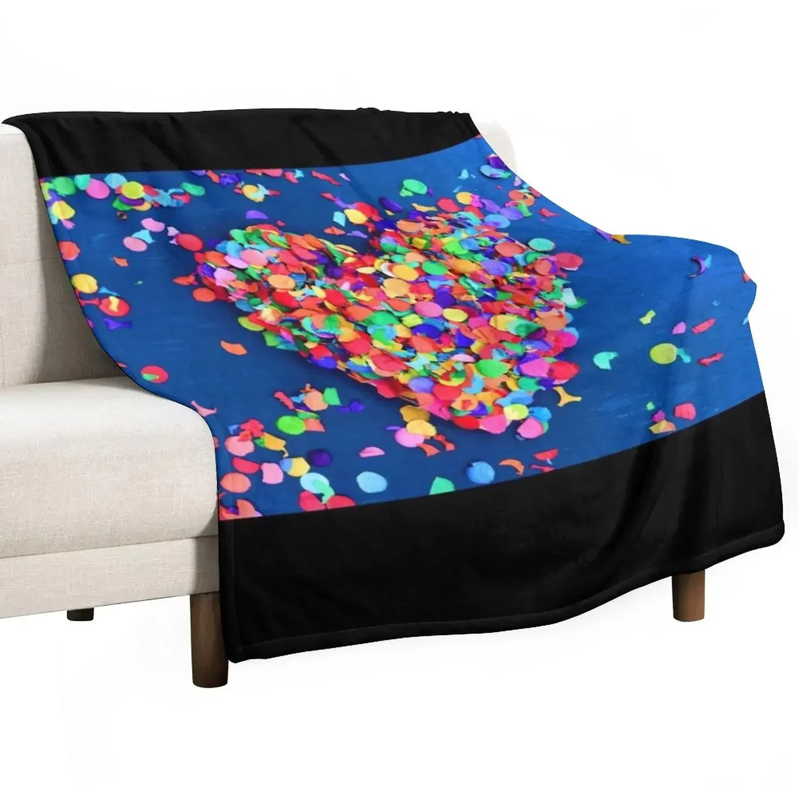 

Confetti Throw Blanket Custom Decorative Sofas Plaid Luxury Thicken Blankets