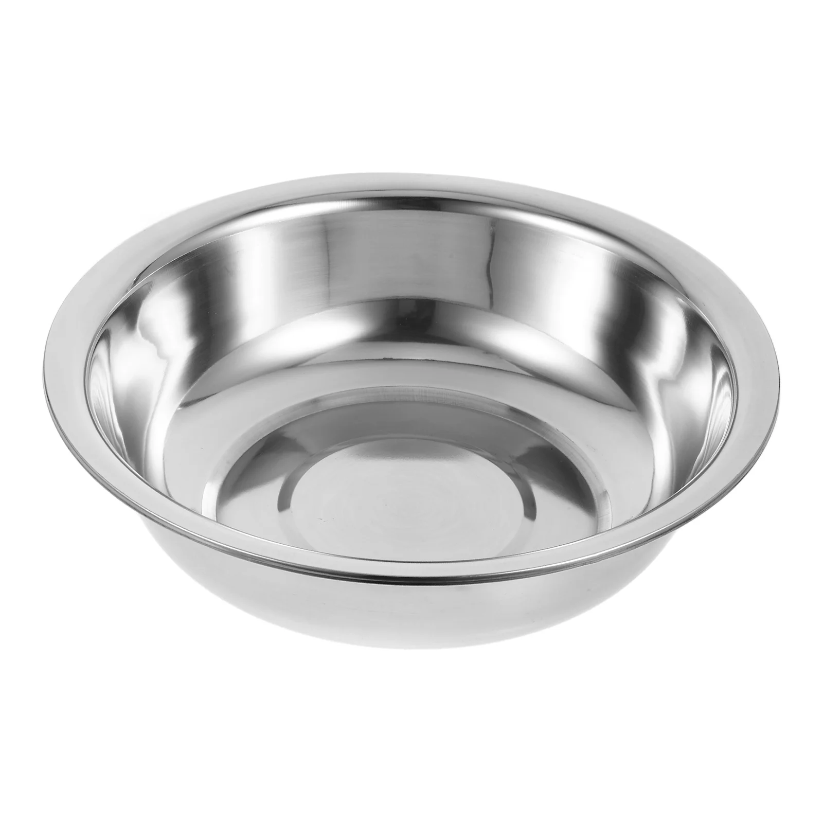 Stainless Steel Basin 304 Material Home Kitchen Practical Reusable Stackable Storage Soup Bowl Fruit Vegetable Wash