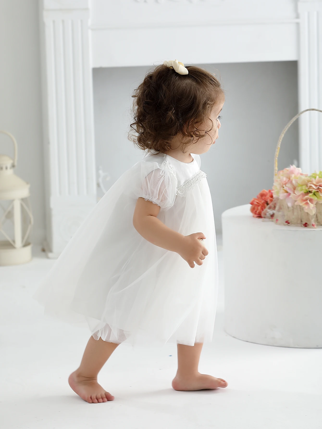 Lovely Babies Kids Infant Frocks Design Small Girl Birthday Special Party Baptism Dress