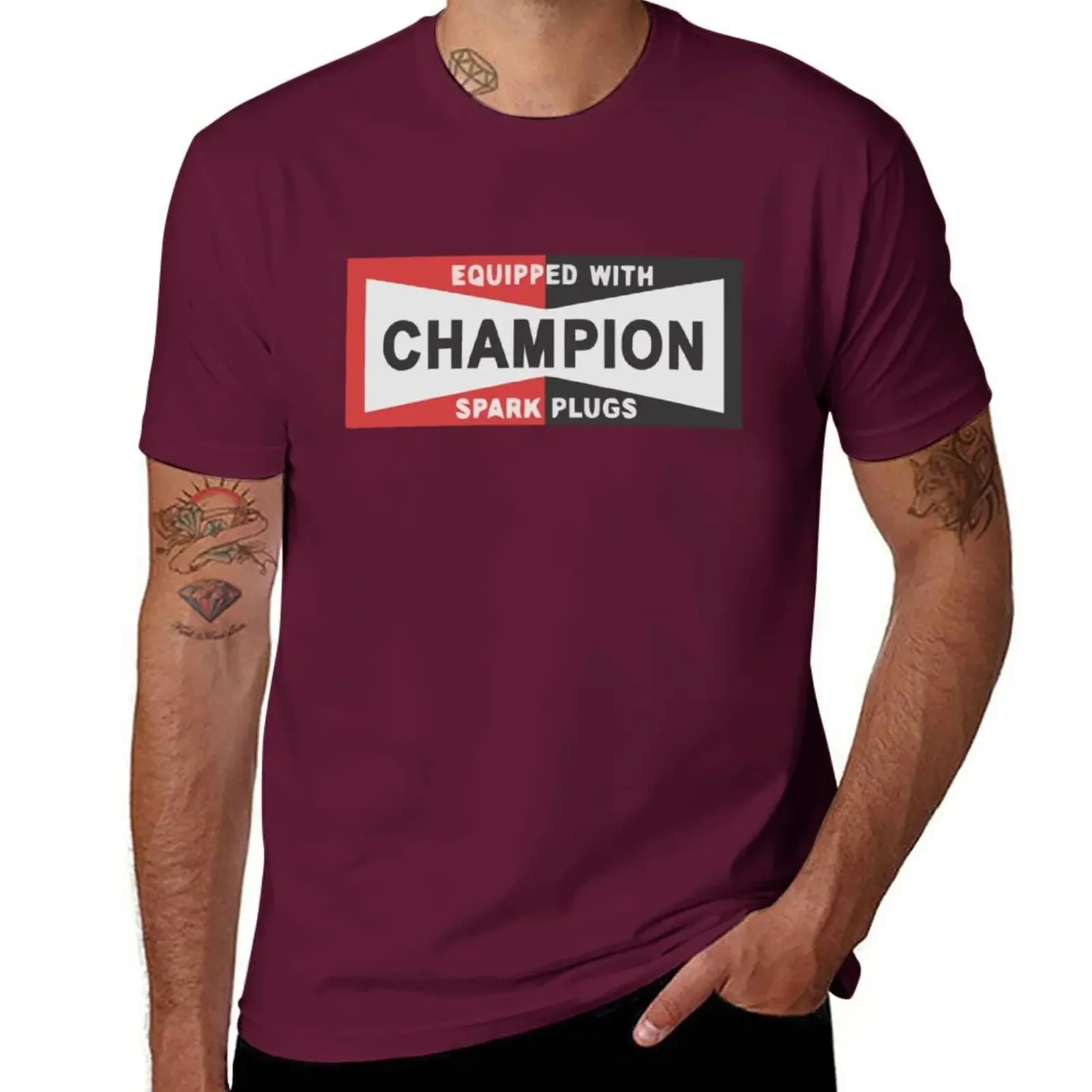 sweat shirt cute clothes mens graphic t-shirts funny New The Champion Spark Plugs Racing Once Up A Time In Holiday T-Shirt