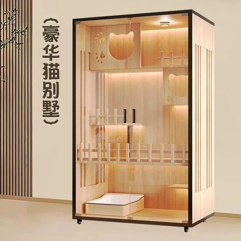 Cat Villa Cat House Home Luxury Indoor Home Indoor Large Free Space Climbing Frame Integrated Cat Nest